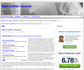 bestgutterguards.net: Best Gutter Guards
The Best Gutter Guards Online