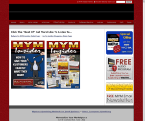 bestoftmac.com: Best Of Insider
Monopolize Your Marketplace Richard Harshaw Marketing Advertising Y2marketing MYMonline MYM Marketing New Rules of Marketing