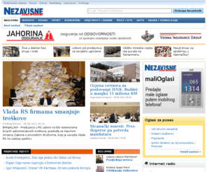 nezavisne.com: Nezavisne novine
Portal Nezavisnih novina za vijesti, komentare, sport, zabavu i zanimljivosti