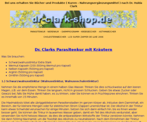 playwin24.com: dr-clark-shop.de - Dr Clark Parasiten Parasitenkur Dr-Clark Nierenkur Leberkur Nierenkur Asthma Cholesterin Krebs Heilung Buch Zapper
Dr. Clark hat die Heilung von Krebs und vielen anderen Krankheiten erforscht!