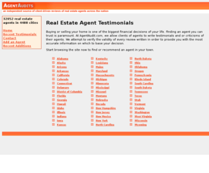 agentaudits.com: Real Estate Agent Testimonials
