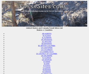 fossilsites.com: Fossil Sites and Collecting Locality List
Fossil sites & collecting locality localities