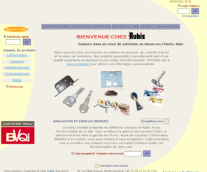 evva.fr: RUBIS : bienvenue !
RUBIS : fabrication et vente de serrures - études et conception de plans de fermeture - systèmes électroniques de Contrôle d'accès.