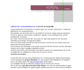 ligthartvloeren.nl: Ligthart BV cementdekvloeren, gietvloeren en siergrindvloeren
Ligthart vloeren