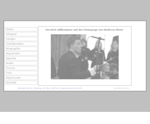 andreas-meier.com: Andreas Meier - Dirigent, Sänger, Schulmusiker
homepage, dokument, webpage, page, web, netz