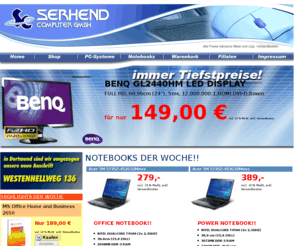 serhend.de: SERHEND OnlineShop
Computer, edv, pc systeme, cpu, mainboard