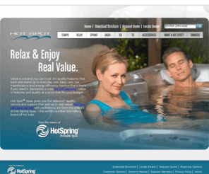 solana-spas.com: Portable Hot Tubs & Outdoor Spas - Enjoy a Quality Hot Tub from Hot Spot Spas | Hot Spot
Relax and enjoy real value with a quality hot tub from Hot Spot Spas. Choose from several different hot tubs with unique spa features including powerful hydromassage jets and reliable, energy-efficient operation.