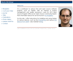 cyrius.com: Martin Michlmayr
The homepage of Martin Michlmayr