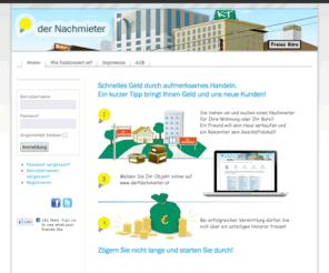 dernachmieter.at: derNachmieter
derNachmieter, Nachmieter, Immobilien, verkaufen, kaufen,  Leasing, Miete, Tippprovision, Tipprovision, Immobilien, Provision, Makler, Haus, wohnung, Grundstück, Mieten, nachmieten, Nachmieter, Wohnung mieten