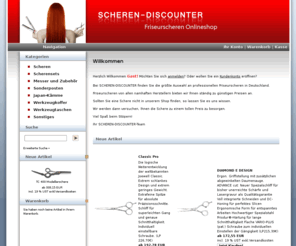 scheren-discounter.de: SCHEREN-DISCOUNTER
Der Scherendiscounter, die Profi-Schere