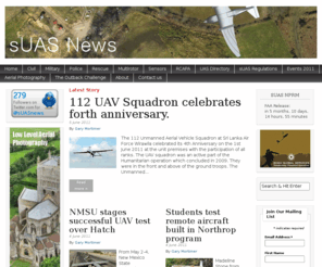suasnews.com: sUAS News | Small unmanned aviation system industry news for professionals • Drones, UAS, nUAS, pUAS and more…
The lastest UAV news from around the world. Get ready for upcoming regulations. Discover new autopilots, airframes and sensor solutions.

Small Unmanned Aircraft Systems are deploying fast. Keep in the loop.