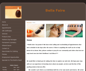 bellafaire.com: Home - Bella Faire in Cullman, AL
Home - We would like to thank you for taking the time to explore our web site. We hope your stay with us is an experience in learning more about our people...