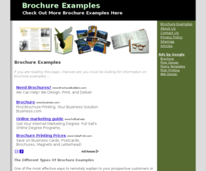 bestsuccessguide.com: Brochure Examples
Wait! Learn the Facts About Brochure Examples Here. Don't Waste Your Time and Money.