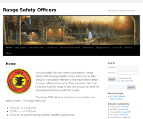 efgarso.org: Range Safety Officers | Escondido Fish and Game Association
