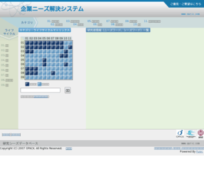 quric.com: 企業ニーズ解決システム
九州大学の研究者をニーズを元に検索するシステムです。