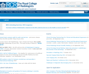 rcr.ac.uk: The Royal College of Radiologists | Home
The Royal College of Radiologists' principal objectives are the study and advancement of the science and practice of oncology and radiology