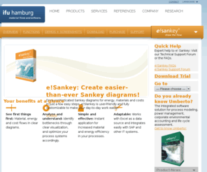 sankey-software.com: e!sankey - show the flow / 
The Sankey diagram software
e!Sankey - show the flow. e!Sankey is the software for easily creating Sankey diagrams. A Sankey diagram is used to visualize material and energy flows.