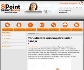 spoint.fi: Perustietotekniikkapalveluiden osaaja | SPoint vuokraläppärit perus it-tukipalvelut
