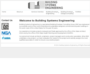 buildingsystemsengineering.com: Building Systems Engineering Building Envelope Commissioning
Welcome to Building Systems Engineering, Total Building Envelope Consulting group, Total Building Envelope Commissioning group