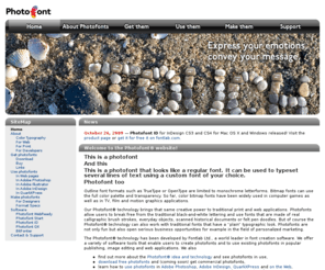 photofont.com: photofont.com — Photofont technology for web and print by Fontlab Ltd.
Photofont