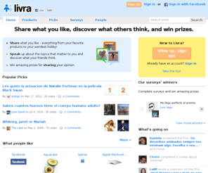 livra.net: Livra United States | Online Surveys, Product Reviews, Share your knowledge!
Livra is a community of consumers where you can write product reviews, share what you love and win prizes for completing online surveys.