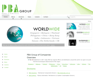 pbagroup.net: PBA Group of Companies
PBA Group of Companies - PBA Industries, PBA Systems, PBA Solutions, PBA Spindles, PBA Technology, Nihon Industrial Products, Precisie Metaal