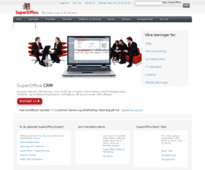 superoffice.no: Europas ledende CRM leverandør
        |
        SuperOffice CRM
Enkel å bruke og å implementere. Støtter alle forretningsprosesser fra salg og markedsføring til kundeservice.