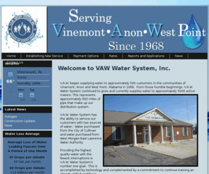 vawwater.com: Welcome to VAW Water System, Inc.
VAW Water System, Alabama