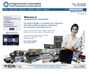 progressive-concepts.com: FM transmitters, transmitter kits, and broadcast equipment
progressive-concepts.com is an fm transmitter company; broadcast equipment company, specializing in lpfm broadcast transmitters, rf power amplifiers, stl transmitters, antennas, mixers, low pass filters, and much more.