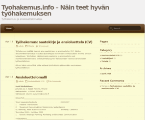 tyohakemus.info: Tyohakemus.info – Näin teet hyvän työhakemuksen
