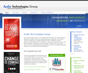 audiotg.com: Audio Technologies Group, proudly representing Biamp, Fulcrum Acoustic, Attero Tech and PDR Mounts
Audio Visual Manufacturers Representative. Bringing the finest products to integrators, consultants and architects. Representing Biamp, Fulcrum Acoustic, Attero Tech and PDR Mounts