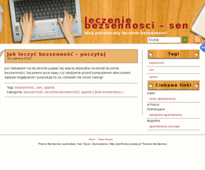 leczenie-bezsennosci.pl: leczenie bezsennosci - sen
