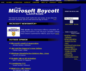 ms-bc.com: MSBC | The Blue Screen of Microsoft's Death
The world's largest anti-Microsoft site.