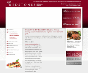 redstoneshotel.com: Restaurant, Hotel, Bar, Redstones Hotel, Uddingston, Glasgow
A superb restaurant, hotel and wine bar Redstones Hotel offers the finest food and excellent accommodation at very affordable prices. Open to non-residents.