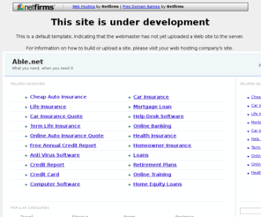able.net: Netfirms, Domain Names and Web Hosting for Small Business
Netfirms provides Canadian web hosting, Canadian domain names, web design, and email services for small business.