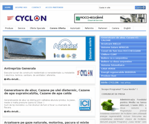 cyclon.ro: Arzatoare RIELLO, sisteme solare APRICUS, cosuri de fum ROCCHEGGIANI, generatoare de abur ICI - CYCLON
