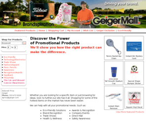 dpriceisright.com: Geiger
Promotional products, advertising specialties and business gifts. Shop our mall of products that can be imprinted with your company name & logo! Enter to win our drawing!