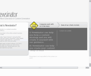 newsinator.com: Newsinator - The Next Generation in Content Generation

