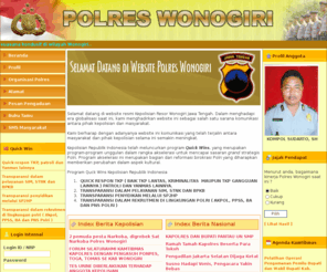 polreswonogiri.com: Polres Wonogiri Jawa Tengah | Beranda
Website Resmi Polres Wonogiri