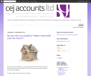 wirralaccountants.com: Wirral Accountant - CEJ Accounts
Wirral accountants blog.  Friendly, reliable tax and accountancy services from CEJ Accounts.