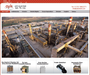 aykelektrik.com: AYK ELEKTRİK ELEKTRONİK VE MALZ SAN TİC LTD ŞTİ
AYK ELEKTRİK ELEKTRONİK VE MALZ SAN TİC LTD ŞTİ Resmi web sitesi