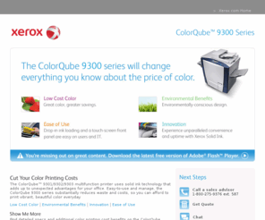 colourque.com: Color Printing Cost Revolutionized : ColorQube 9200 Series
Color printing cost is no longer a barrier with ColorQube 9201 / 9202 / 9203. New multifunction printer lowers the cost of color