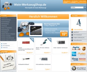 mein-werkzeugshop.de: Mein-WerkzeugShop.de
Mein-WerkzeugShop.de | Werkzeuge und Werkzeug für Heimwerker und Profi günstig im Internet bestellen.