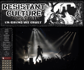 resistantculture.com: Resistant Culture LA's Tribal Grind Crust Punk Warriors | Resistant Culture
Resistant Culture is a LA's Tribal grind crust punk band featuring Anthony Rezhawk of Terrorizer.