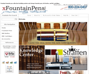 xfountainpens.com: Fountain Pens | Fountain Pen Ink
Our fountain pens include modern and vintage fountain pen styles, ink bottles, and ink cartridges for fountain pens.