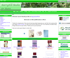 merryhillbooks.com: MerryHill Books & More
MerryHill Books & More :  - Bibles Books Clothing Misc Children's Games Media Homesteading & Farming Songbooks and Hymnals shop, online shopping, Christian books, Bibles, Christian book store, wooden toys, tee shirts, cards, bookmarks, bible covers