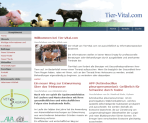 tiervital.com: Tier-Vital.com - Home
Tier-Vital.com - Das große Informationsportal für den Nutztierhalter