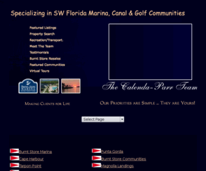 floridamarinarealestate.com: Punta Gorda Homes for Sale - Burnt Store Marina Real Estate
Find Punta Gorda homes for sale, Burnt Store Marina real estate, Punta Gorda foreclosures, and relocation assistance for this Florida paradise.
