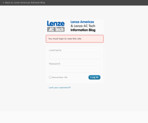 lenzeamerica.net: Lenze Americas Extranet Blog › Log In
