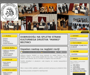 marko-beltinci.net: DOBRODOŠLI NA SPLETNI STRANI KULTURNEGA DRUŠTVA "MARKO" BELTINCI
Spletna stran kulturnega društva "MARKO" Beltinci